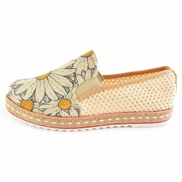 Goby Shoes - Daisy Floral Slip on Shoes - Picture 5 of 7